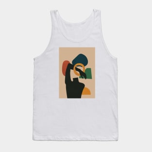 Abstract Body and Mind - Modern Mid Century Tank Top